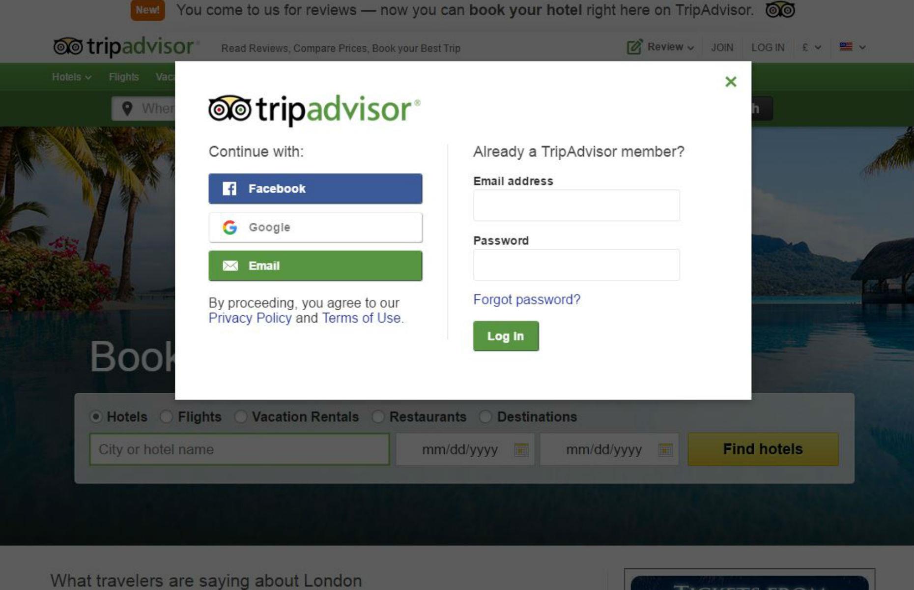 60 million people are signed up to TripAdvisor